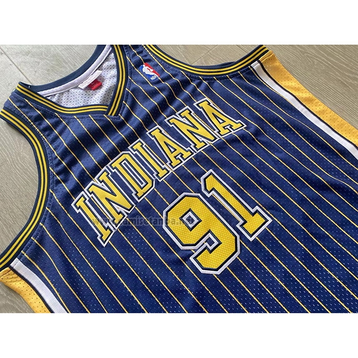Camiseta Indiana Pacers Ron Artest #91 Mitchell & Ness 2003-04 Azul